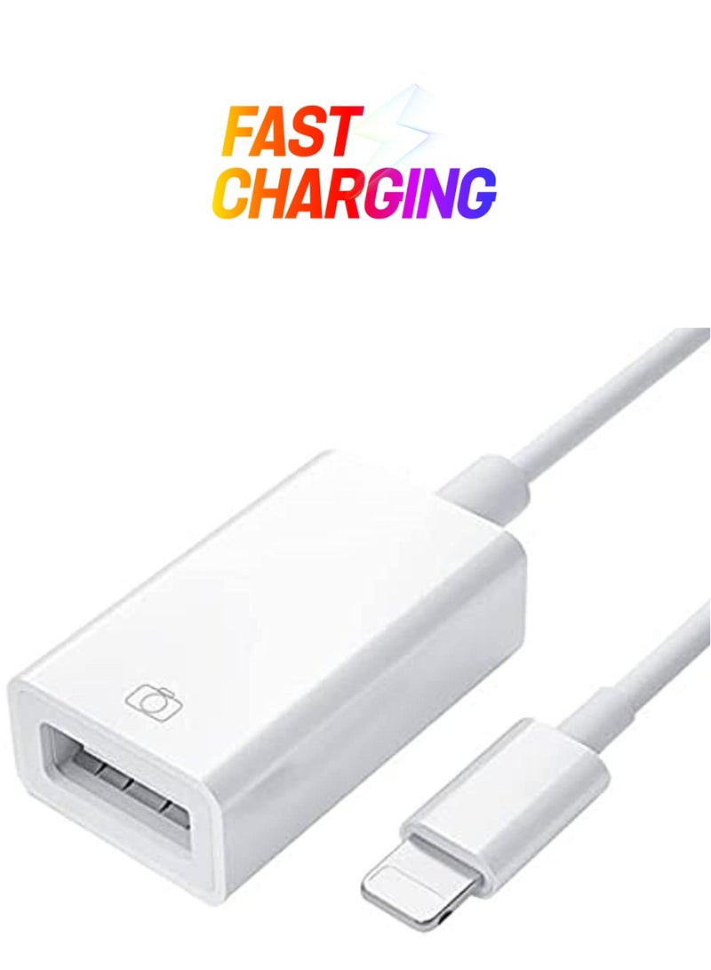 Yesido - Premium Quality Lightning OTG/USB 3.0 Super Fast Data Transmission (White) - Image 1