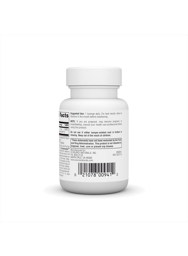 Source Naturals Coenzymated B-6 25mg P-5 Pyridoxal-5 Phosphate Fast-Acting, Quick Dissolve Vitamin Supports Amino Acid Metabolism - 60 Lozenges - Image 3
