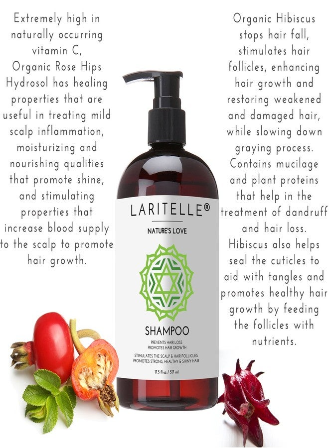 Laritelle Organic Shampoo 17 oz + Conditioner 16 oz | Prevents Hair Loss, Promotes Hair Growth | Organic Quinoa + Keratin + Rosemary, Ginger & Grapefruit | NO GMO, SLS, Gluten, Parabens, Phthalates - Image 4