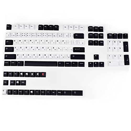 MOLGRIA Keycaps, 129 Set PBT Cherry Profile Dye Sublimation, Custom Japanese Font Keycaps for Gateron Kailh Cherry MX Switch 104/87/74/61 60 Percent Keyboard (Central White) - Image 2