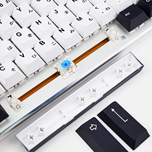 MOLGRIA Keycaps, 129 Set PBT Cherry Profile Dye Sublimation, Custom Japanese Font Keycaps for Gateron Kailh Cherry MX Switch 104/87/74/61 60 Percent Keyboard (Central White) - Image 4