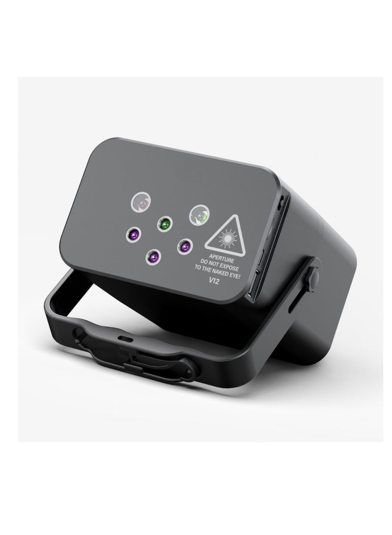 Mini stage light speaker V12, stage laser light speaker that can sing karaoke, new Bluetooth stage light speaker, suitable for children, friends' birthdays and holiday gifts - Image 2