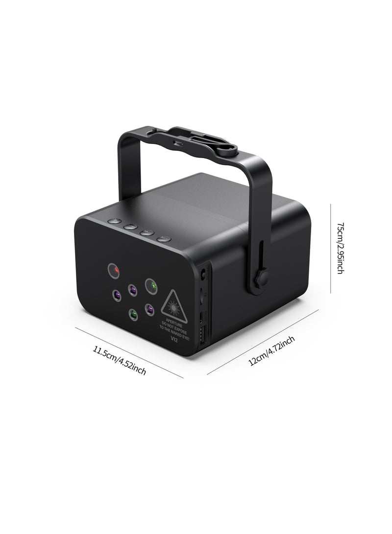 Mini stage light speaker V12, stage laser light speaker that can sing karaoke, new Bluetooth stage light speaker, suitable for children, friends' birthdays and holiday gifts - Image 3