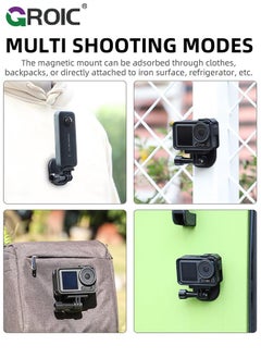 GROIC Magnetic POV Neck Mount Holder with Lanyard Strap for GoPro13 12 11 10 9 /for Insta360 X3 Go3 Ace Pro/for DJI Osmo Action 5 Pro/Action 4 Osmo Pocket 3 Cameras  - Image 2