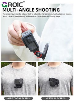 GROIC Magnetic POV Neck Mount Holder with Lanyard Strap for GoPro13 12 11 10 9 /for Insta360 X3 Go3 Ace Pro/for DJI Osmo Action 5 Pro/Action 4 Osmo Pocket 3 Cameras  - Image 3