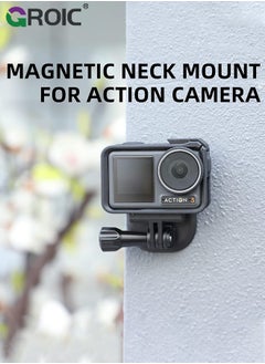 GROIC Magnetic POV Neck Mount Holder with Lanyard Strap for GoPro13 12 11 10 9 /for Insta360 X3 Go3 Ace Pro/for DJI Osmo Action 5 Pro/Action 4 Osmo Pocket 3 Cameras  - Image 5