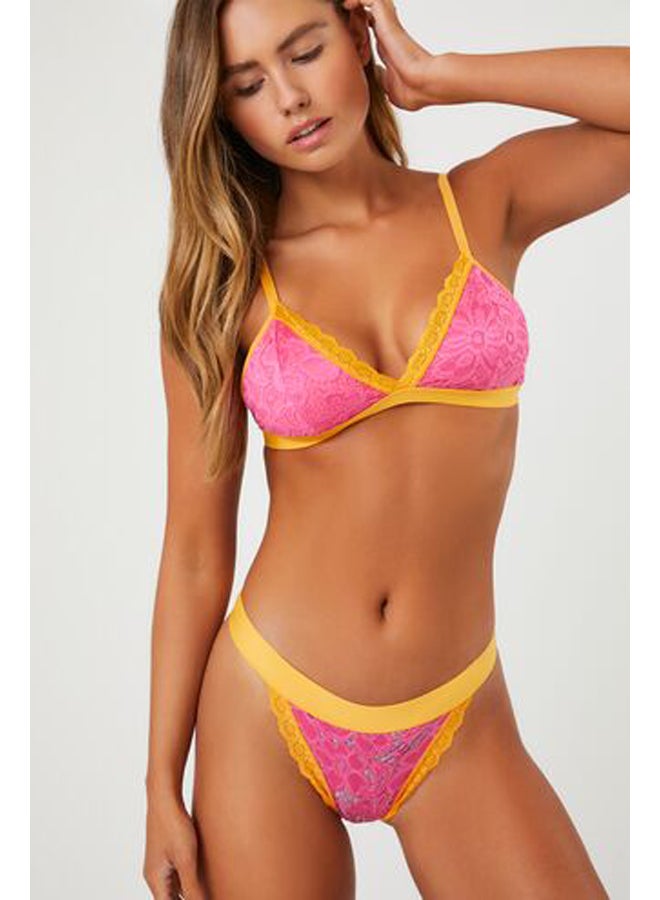 FOREVER 21 حمالة صدر دانتيل بحواف متباينة - Image 4