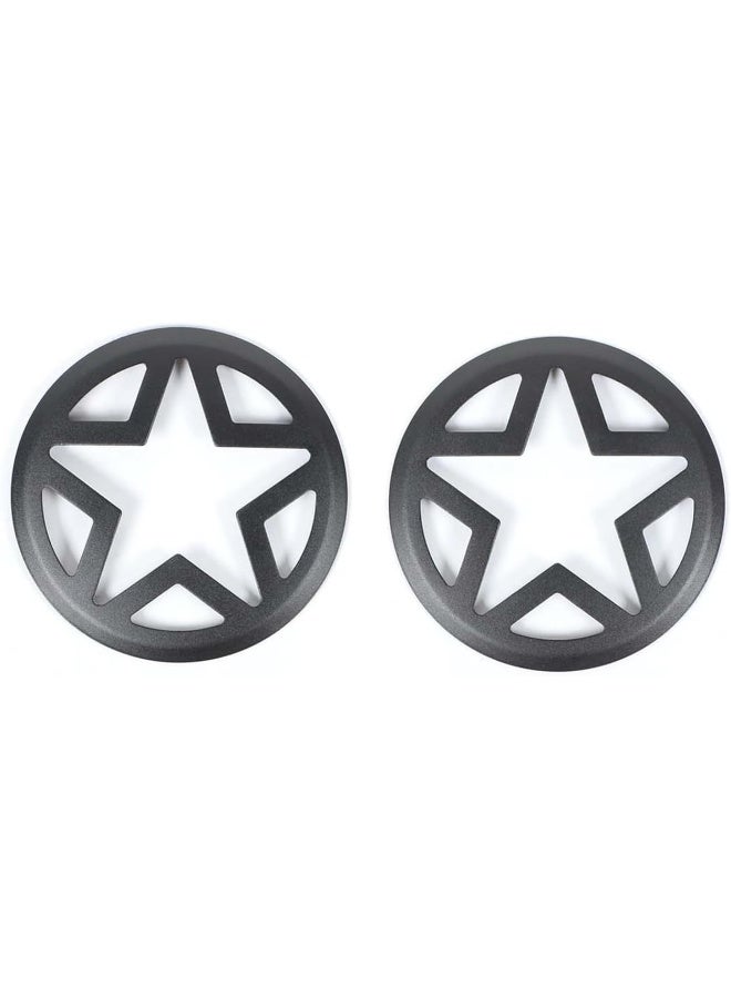 RT-TCZ RT-TCZ Front Turn Signal Light Cover Guard Aluminum Star Front Lamp Cover Blinker Insert Guard Cover Trim  - Image 2