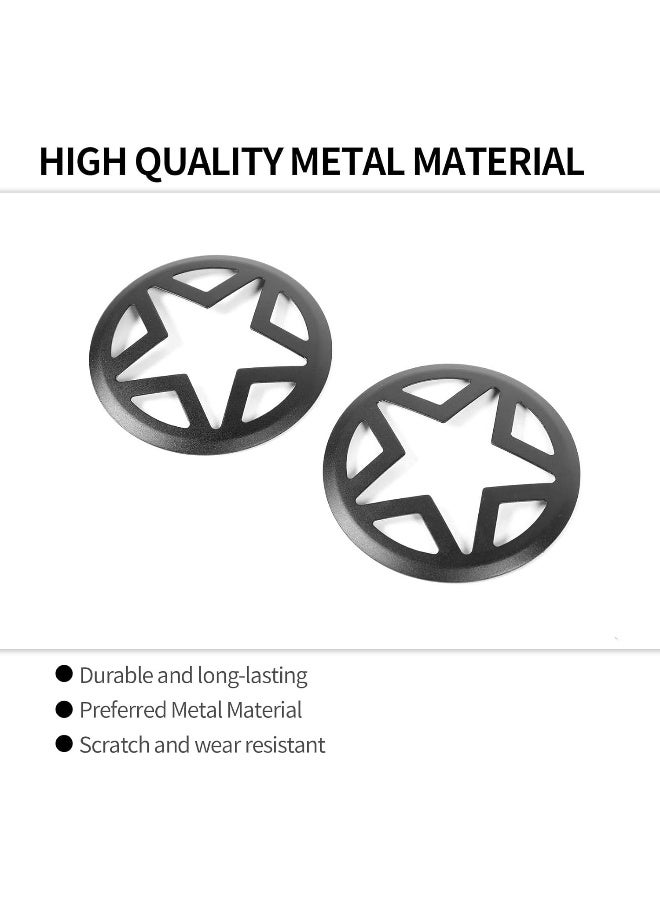 RT-TCZ RT-TCZ Front Turn Signal Light Cover Guard Aluminum Star Front Lamp Cover Blinker Insert Guard Cover Trim  - Image 5