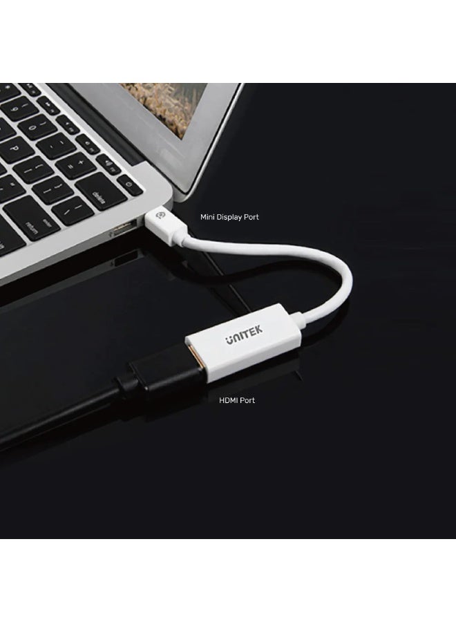 UNITEK 4K 30Hz Mini DisplayPort to HDMI 1.4 Adapter - Image 2