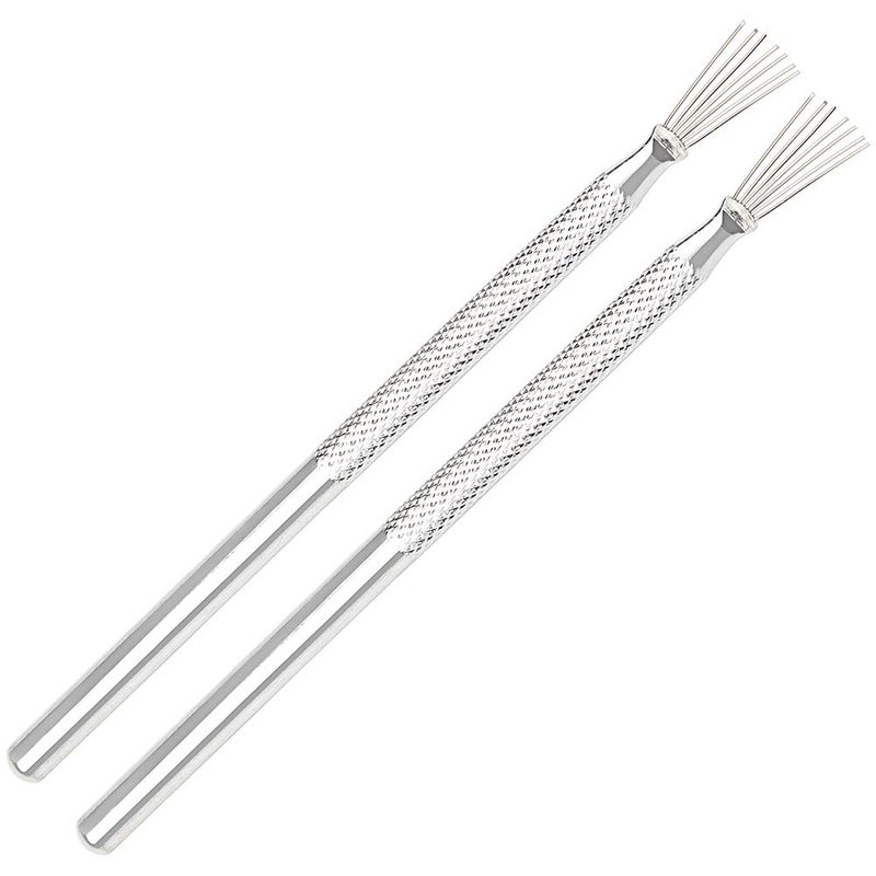 Pengxiaomei 2pcs Clay Needle Tools, Feather Wire Texture Tool for Clay Pottery Sculpting Texturing Modeling Tools - Image 1