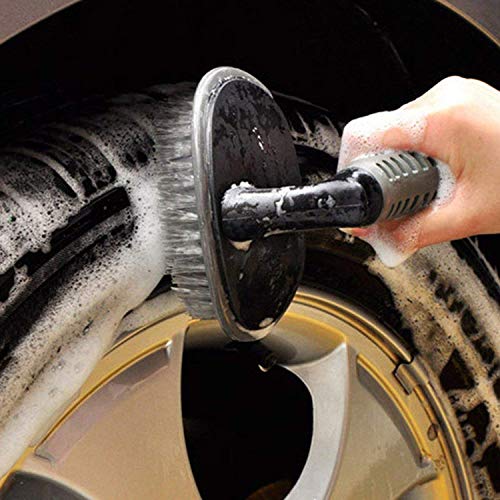 AKSMIT Wheel Tyre Brush Rim Scrub Clean Wash Useful Brush Car Truck Motorcycle Bike Washing Cleaning Tool Compatible with Hyundai Creta - Image 3