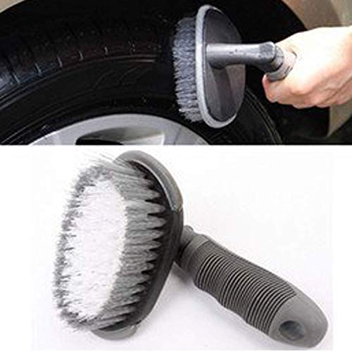 AKSMIT Wheel Tyre Brush Rim Scrub Clean Wash Useful Brush Car Truck Motorcycle Bike Washing Cleaning Tool Compatible with Hyundai Creta - Image 2