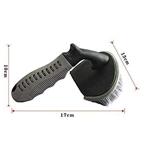AKSMIT Wheel Tyre Brush Rim Scrub Clean Wash Useful Brush Car Truck Motorcycle Bike Washing Cleaning Tool Compatible with Hyundai Creta - Image 4