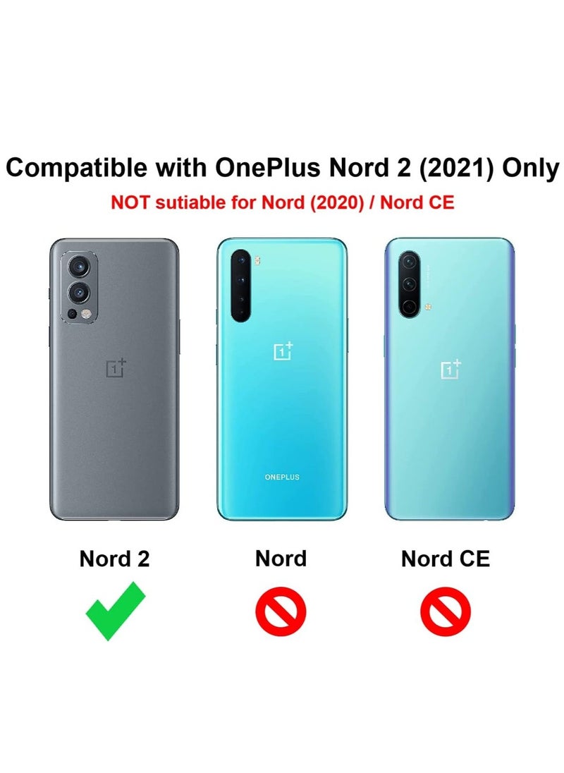 Raxoom Case for OnePlus Nord 2 5G Case Cover Back Air Cushion Soft Silicone Shockproof Protective Bumper Shell Corner, - Image 2