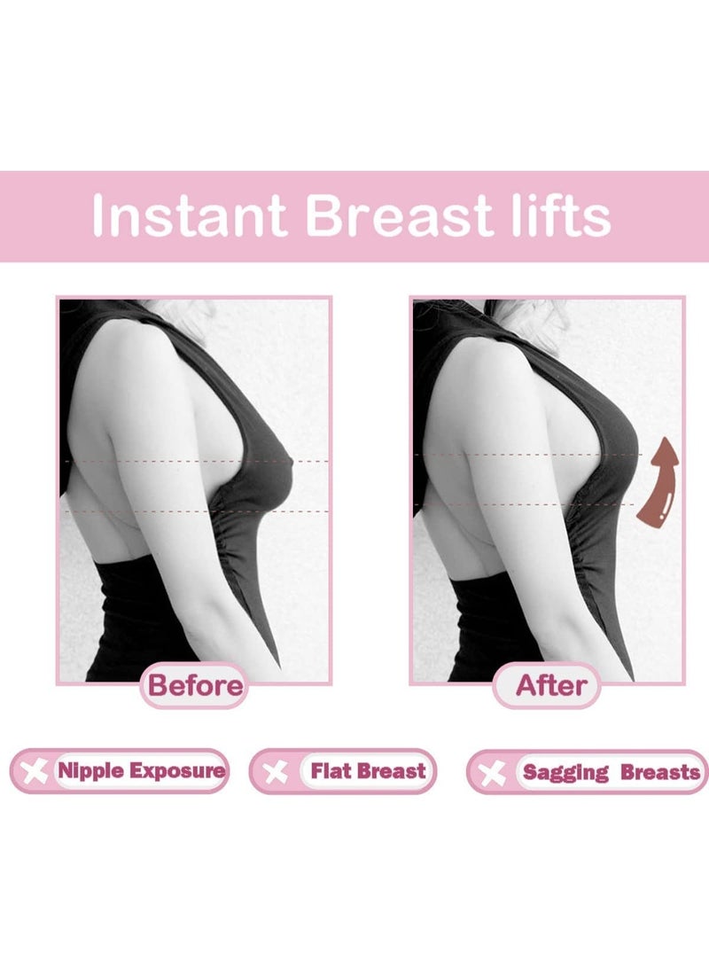 LEBOCADO Breast Lift Tape with Nipple Covers - Waterproof & Breathable Adhesive Push Up Boob Tape for A-E Cup Sizes, Strapless Support for Wedding Backless Dresses - Image 3