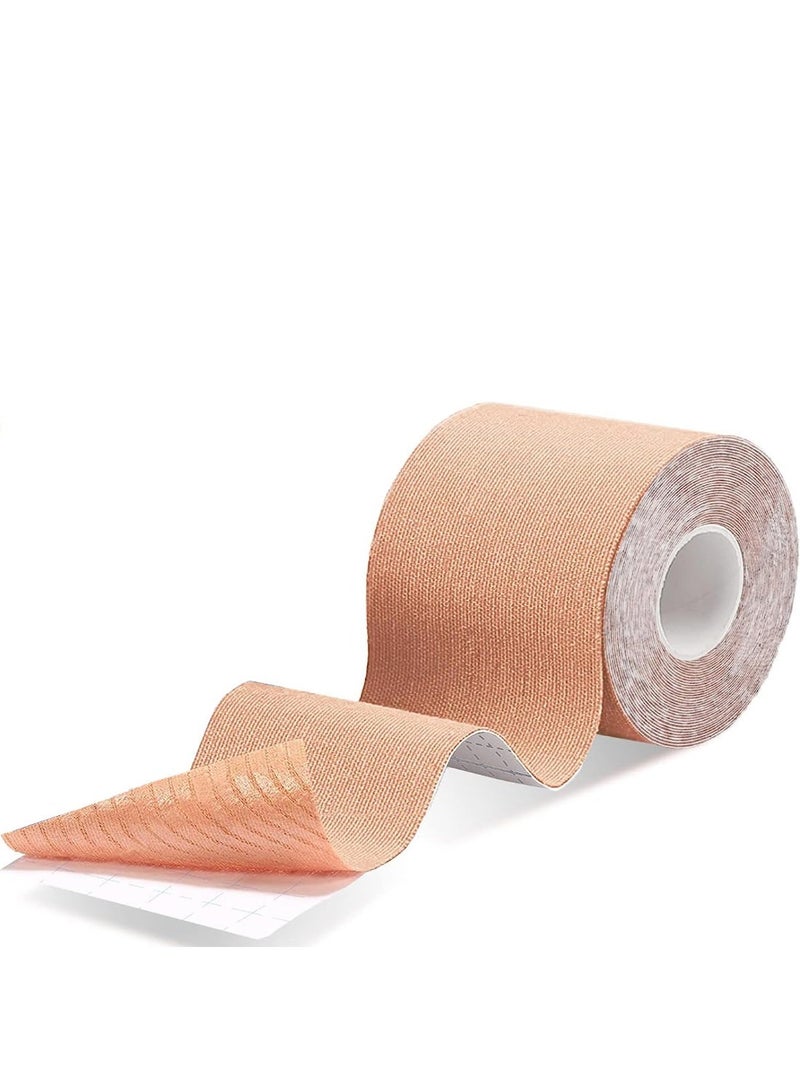 LEBOCADO Breast Lift Tape with Nipple Covers - Waterproof & Breathable Adhesive Push Up Boob Tape for A-E Cup Sizes, Strapless Support for Wedding Backless Dresses - Image 1