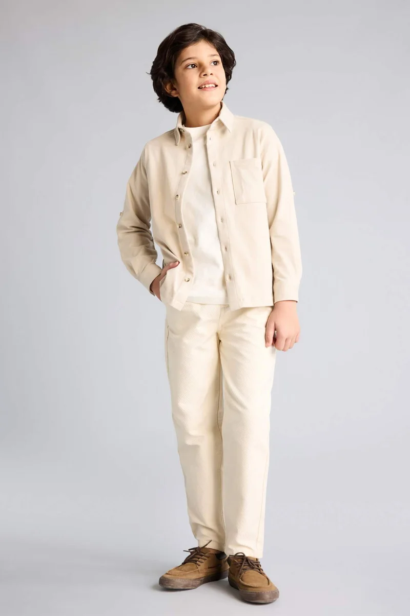 ديفاكتو Boy Carrot Fit Gabardine Trousers
