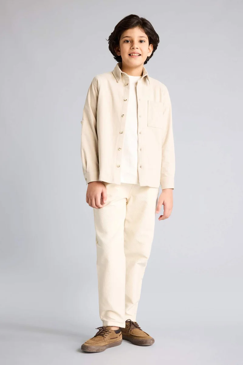 ديفاكتو Boy Carrot Fit Gabardine Trousers