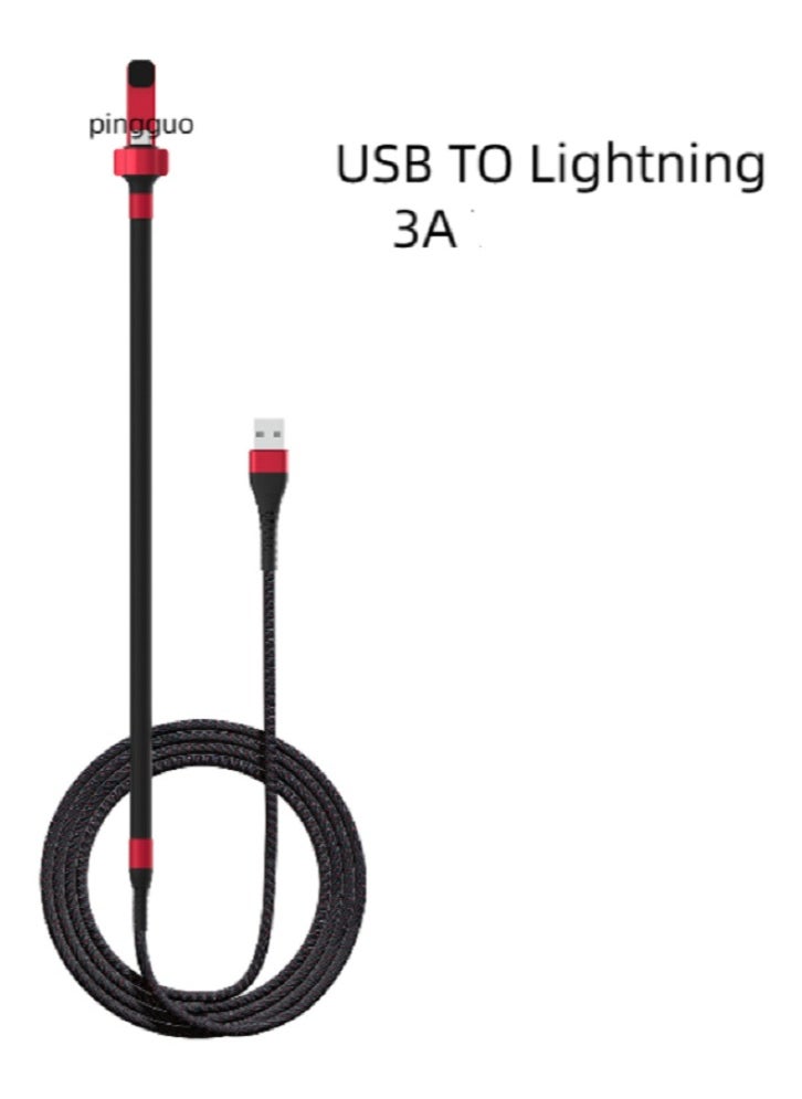 Generic - Revolutionary innovative unique stent data charging cable USB-Lightning 3A - Image 1
