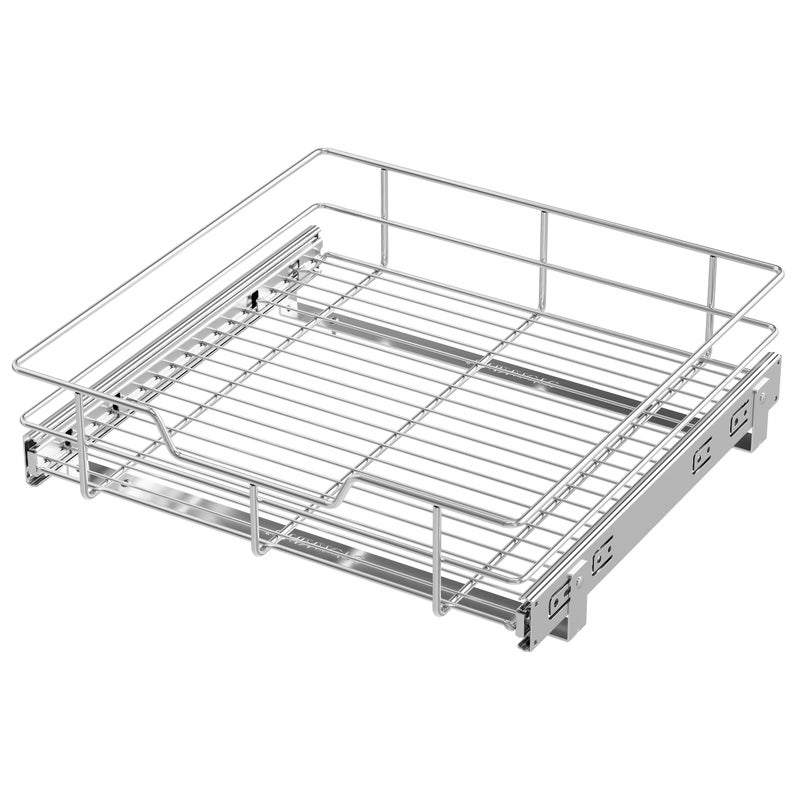 STORKING Pull Out Cabinet Organizer 17" W X 17" D, Slide Out Drawers For Kitchen Organizers and Storage, Pull Out Drawers For Cabinets Capacity Heavy Duty Caddy, Cabinet Shelves Chrome-Plated, Bathroom Pantry - Image 1