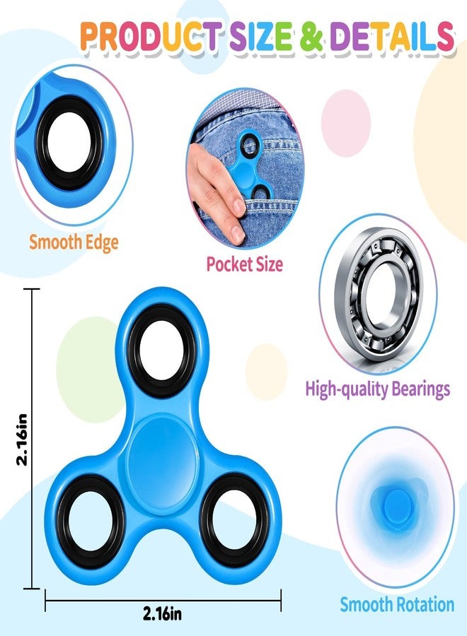 Gigilli 24 Pack Fidget Spinners Bulk for Kids Adults, Stress Relief Sensory Fidget Toys, Treasure Box Toys Classroom Prizes, Christmas Party Favors Stocking Stuffers for Kids 4-8-12, Fidgets for ADHD - Image 3