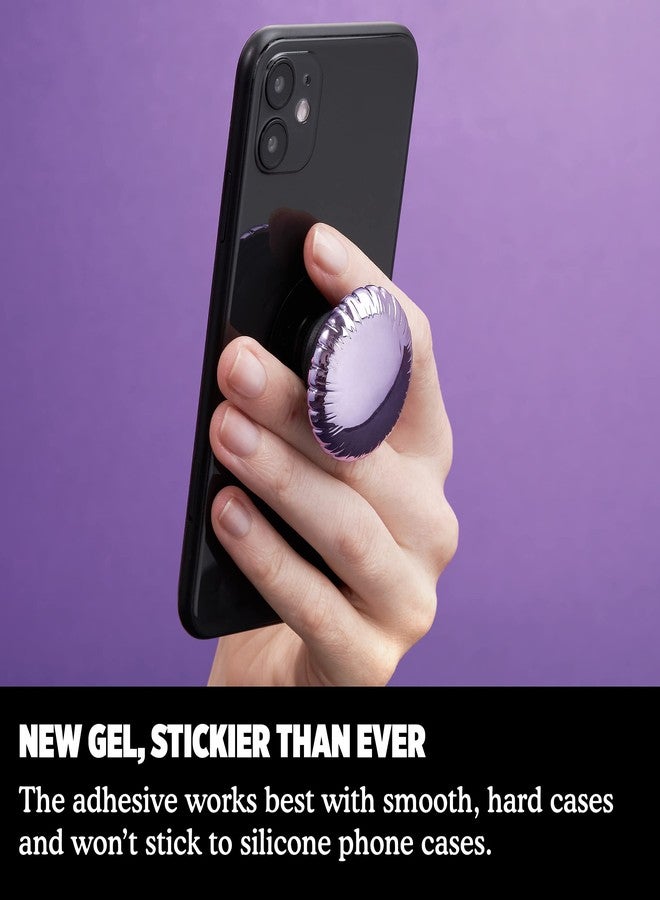 PopSockets: PopGrip with Swappable Top for Phones and Tablets - Metallic Balloon Purple - Image 5