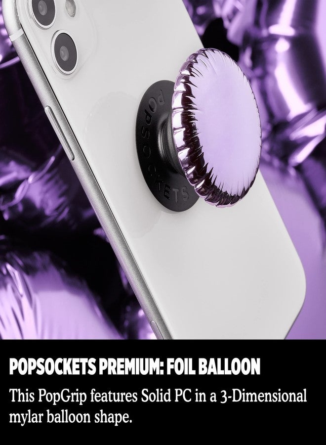 PopSockets: PopGrip with Swappable Top for Phones and Tablets - Metallic Balloon Purple - Image 4