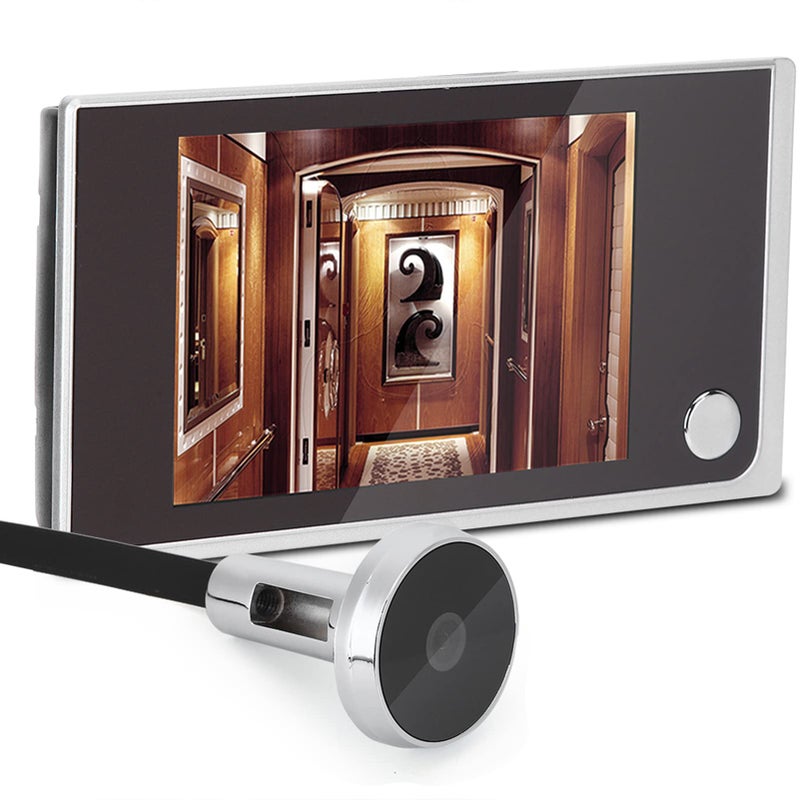 Sonew Home Video Door Eye Viewer, Security Camera Visual Door Peephole Viewer, 3.5" LCD Digital Door Eye Viewer, 120 Degree Peephole Viewer, Photo Visual Monitoring (#01 Door Viewer) - Image 1