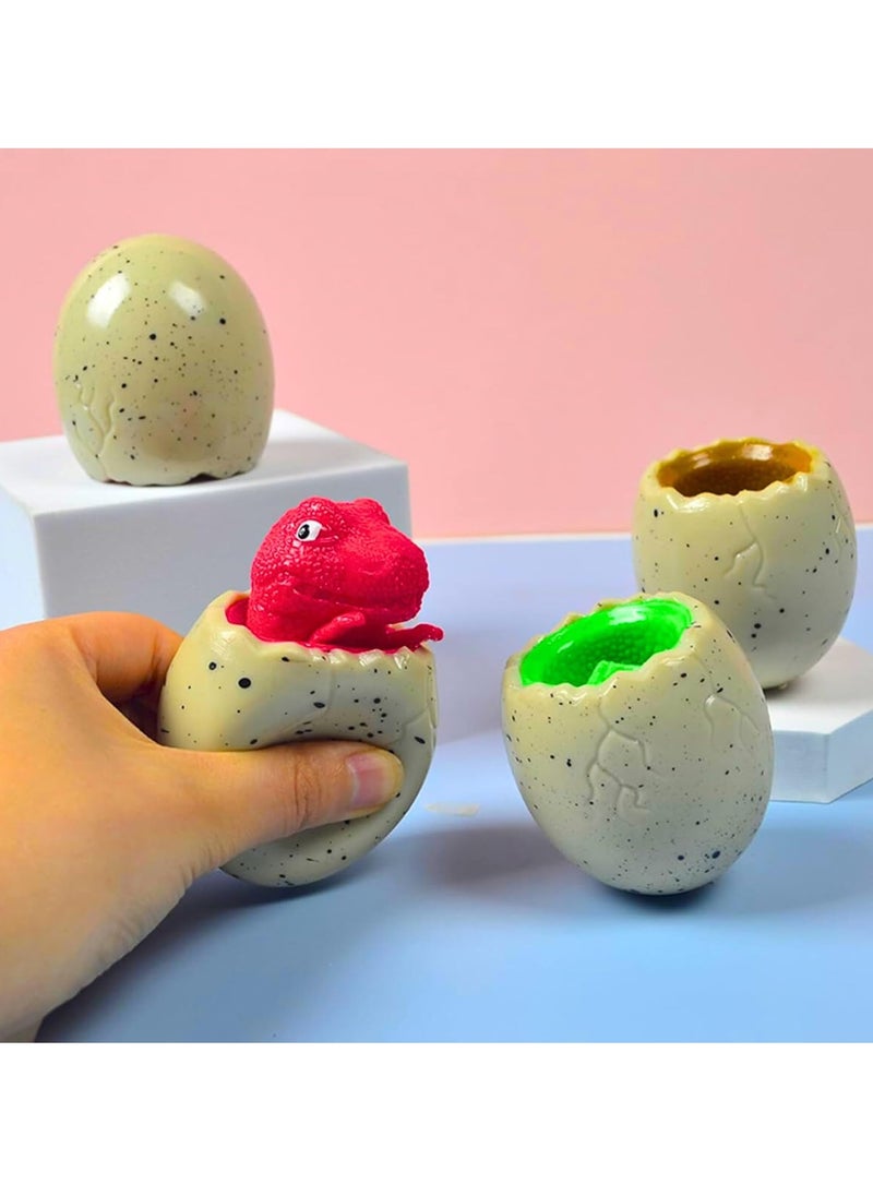 MAGIC VAULT Dinosaur Egg Squeeze Toys - Pop Up Dinosaur Stress Toys, Dino Squishy Toys, Funny Novelty Toy, Pop Up Fidget Toy for Adults, Kids, Stress Relief, (3 PCS)  - Image 4