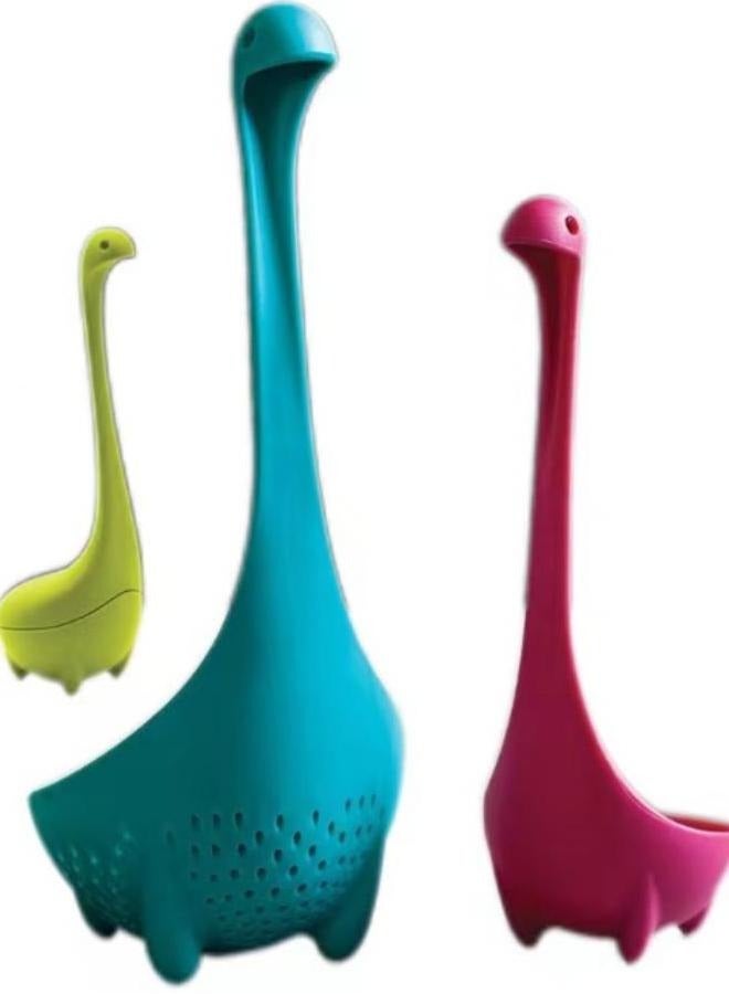 Beauenty 3pcs The Original Nessie Ladle - Soup Ladle, Cute Gifts, Funny Kitchen Gadgets, Loch Ness design, Cooking Gifts for Mom - Cute and Practical Kitchen Utensils - Unique Gifts for Women - Image 1