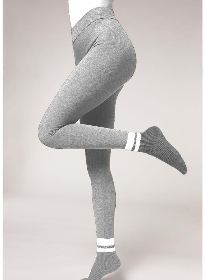 High Waist Designer  Shapewear Custom Leggings with Cashmere for Women KU964  - Image 3
