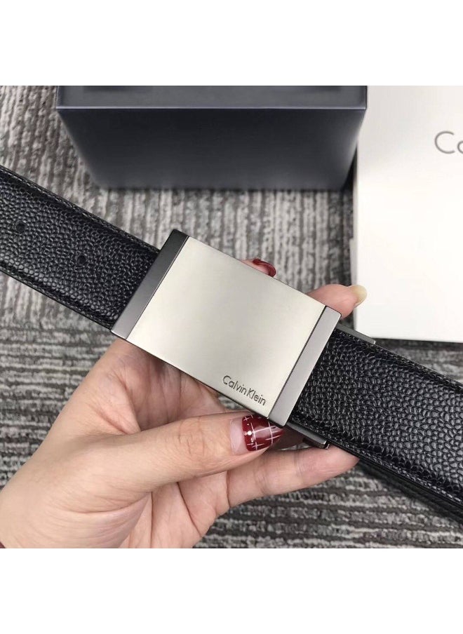 CALVIN KLEIN JEANS PLUS Calvin Klein For Men Black And Brown Two Leather Belt Gift Box  - Image 3