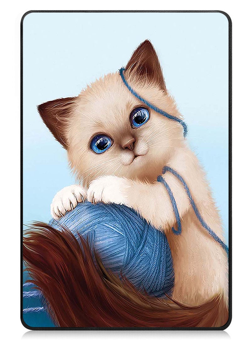 Theodor Protective Flip Case For Samsung Galaxy Tab A9 Plus With Trifold Stand Auto Wake Sleep Shockproof Cover Kitten wool - Image 1