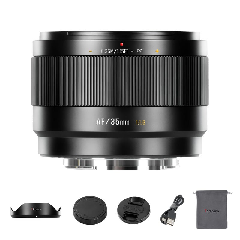 7Artisans AutoFocus 35mm F18 APSC Frame LITE Series Lens F18 Large Aperture Support FaceEye Recognition Compatible for Fujifilm Fuji XHTT30SEA Series Fuji XE2 Fuji XT2 - Image 2