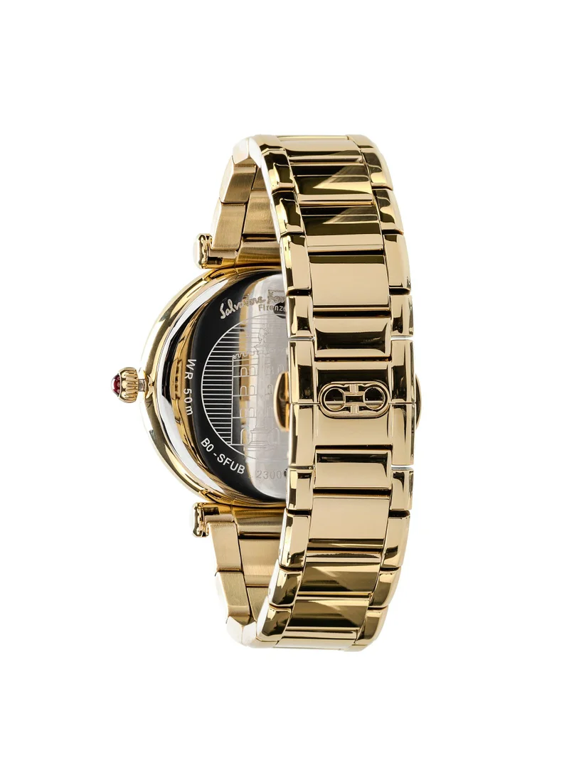 FERRAGAMO  Ora Quartz Black Dial Watch for Women | Best Price UAE