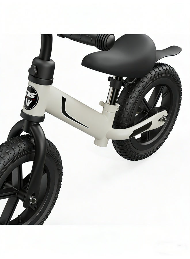 Sandinrayli Toddler Balance Bike 2 Year Old, Kids Balance Bike for 2-5 Years Old, Dual Bearing for Smoother Riding, Adjustable Seat and Handlebar, Toddler Bike Gifts Age 2-3, White - Image 3