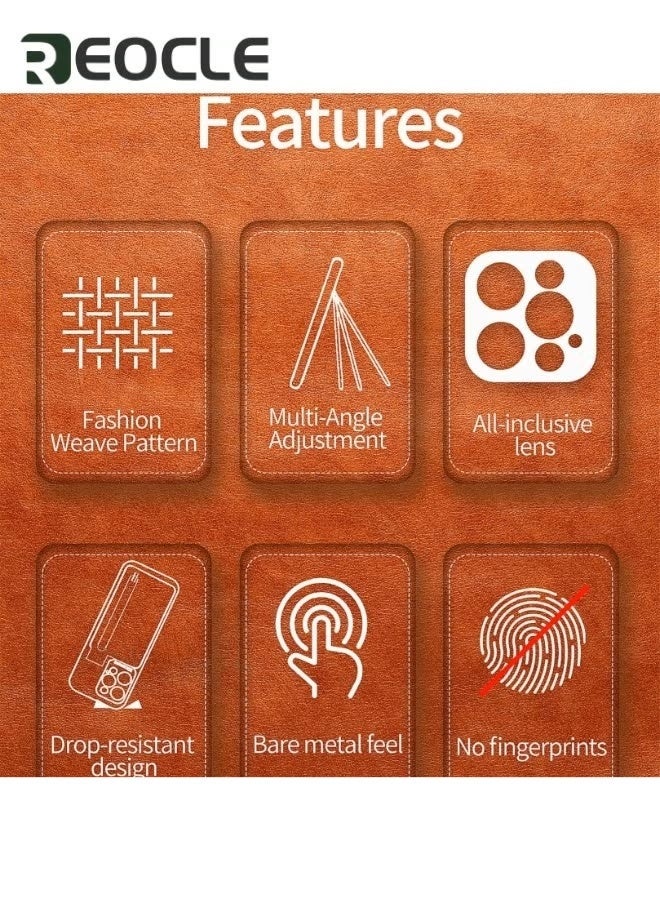 ريوكل جراب هاتف لهاتف iPhone 14 Pro Max مع غطاء محفظة مع واقي شاشة وسحاب وحامل لبطاقة الائتمان وحامل مقاوم للصدمات لهاتف iPhone 14 Pro Max - Image 2