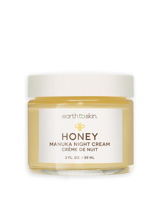 earth to skin Honey Manuka Calming Night Cream With Shea Butter Vitamins E & D Macadamia Seed Oil For All Skin Types (2.0 Fl Oz)  - Image 1