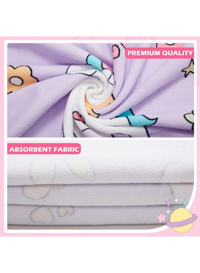 Chumia 3 Pack Kids Hooded Towel Baby Beach Bath Towel For Girls Boys Thicker Toddler Swim Towels Ponchos With Hood Cotton Pool Bath Towels Poncho (Mermaid Unicorn47 X 24 Inch) - Image 3