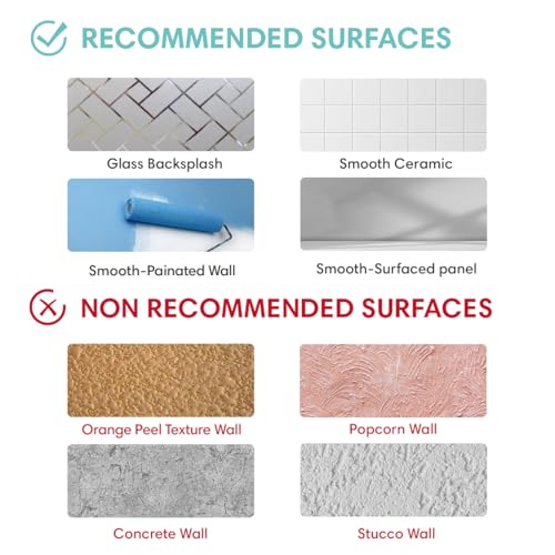 Commomy Peel and Stick Tile Backsplash - 10 Pcs of 12'' x 12'' Vertical 3D Peel and Stick Backsplash for Kitchen and Bathroom Interior Wall Tile, Pink (Glossy Surface, Covers 10 sq.ft) - Image 5