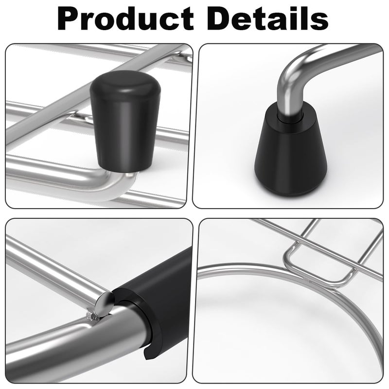 Fritoing Sink Bottom Grid 27-1/2" x 14-1/4", Centered Drain with Corner Radius 3-1/2", stainless steel for sink protectors for kitchen sink - Image 3