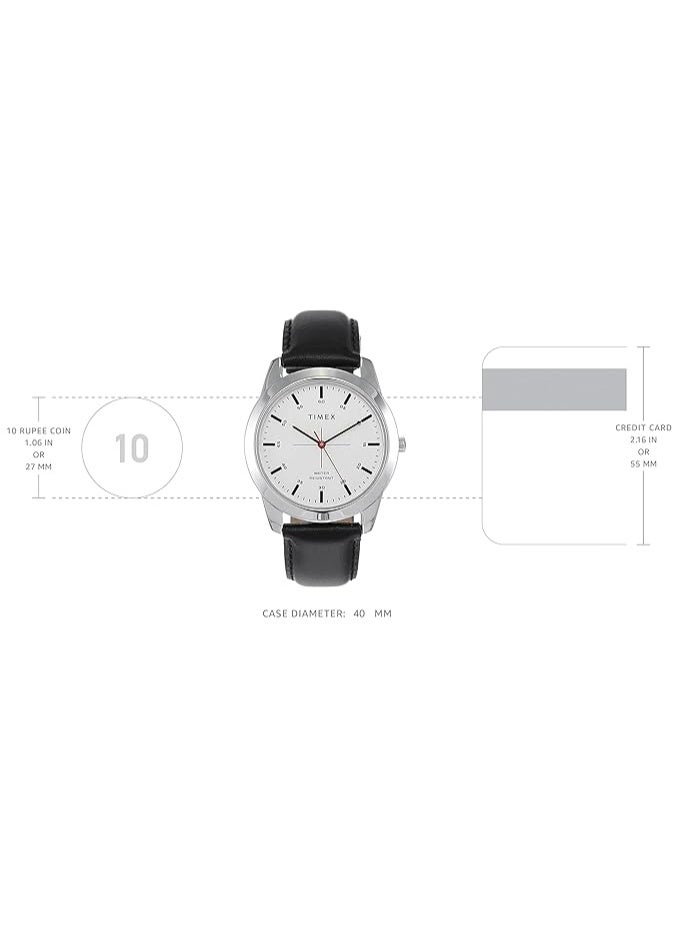 TIMEX Classics Analog Watch for Men with Round Dial & Water Resistant Man's Wrist Watches - Image 2