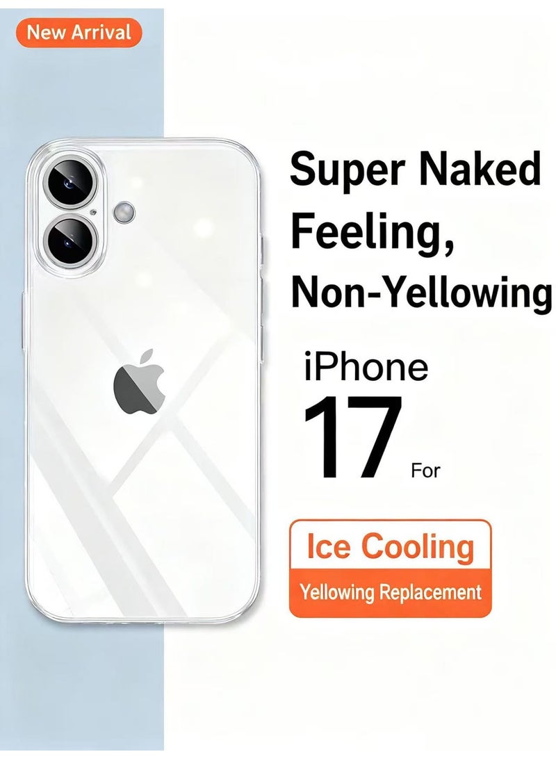 حقيبة iPhone 17 سلسلة مقاومة للصدع شفافة كاملة النطاق ناعمة - Image 1