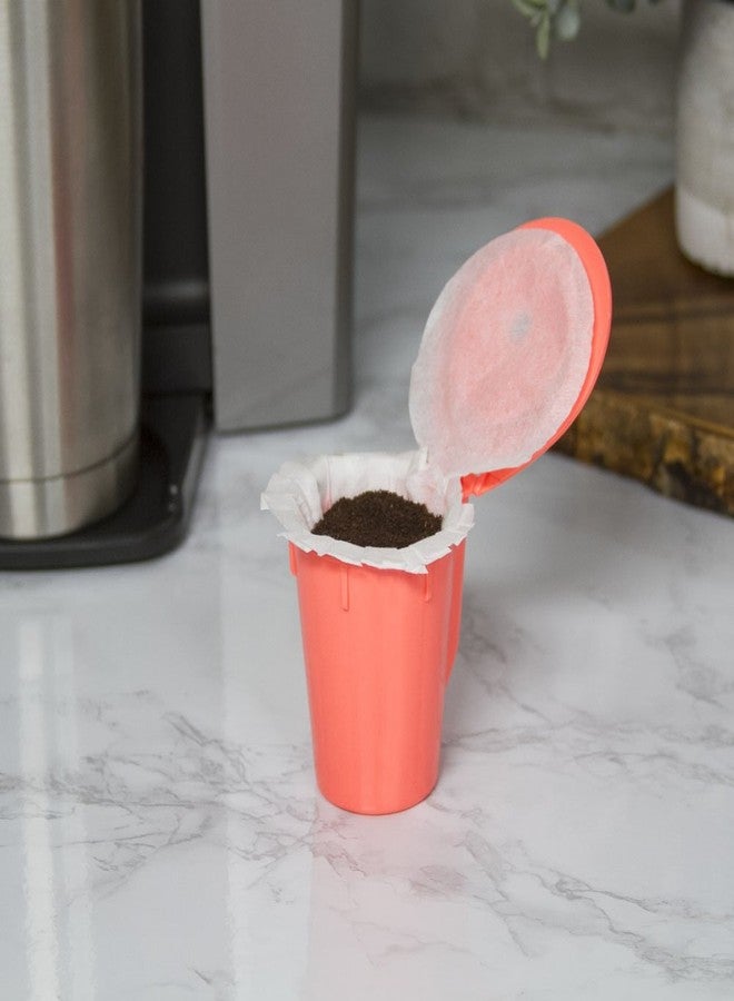 بيرفيكت بود فلاتر ورقية للاستخدام مرة واحدة من PERFECT POD EZ-Carafe مع غطاء علوي حاصل على براءة اختراع لكبسولات قهوة Keurig 2.0 K-Carafe القابلة لإعادة الاستخدام، عبوة من 4 قطع (120 فلترًا) - Image 3