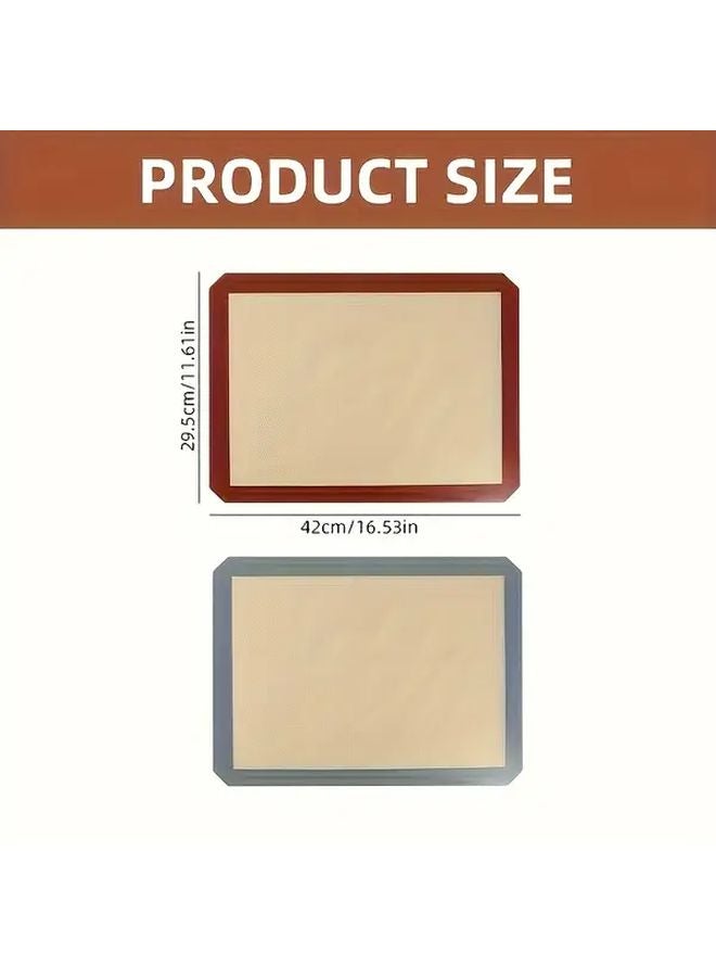 Gray Silicone Baking Mat Oven Safe Non Stick Reusable Cookie Tray 16 54inch By 30 - Image 3