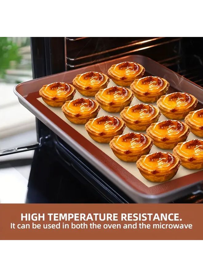 Gray Silicone Baking Mat Oven Safe Non Stick Reusable Cookie Tray 16 54inch By 30 - Image 5