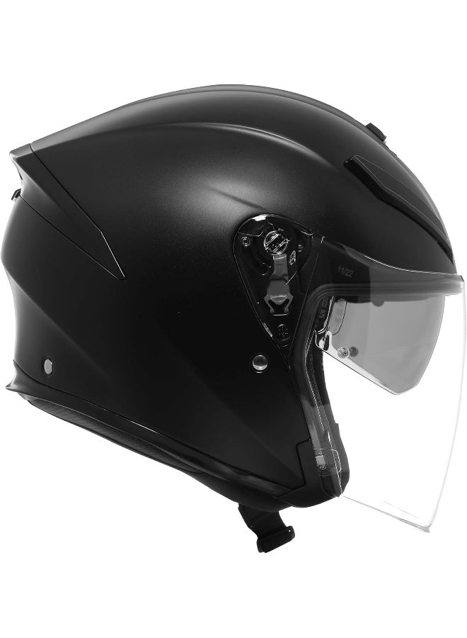 AGV - K5 جيت EVO E2206، خوذة دراجة نارية للجنسين، خوذة دراجة نارية من ألياف الكربون والألياف الزجاجية، مع واقي ضد الخدوش ومضاد للأشعة فوق البنفسجية - Image 3