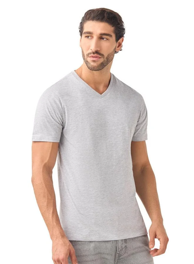Splash FAV Set of 3 - Slim Fit V-neck T-shirt with Short Sleeves