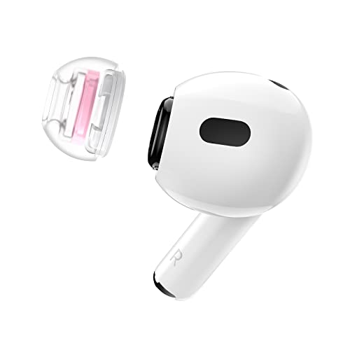 SpinFit SuperFine for AirPods Pro Gen 1 & 2 - S - Medical Grade Silicone Patented Replacement Ear Tips and Adapters for Supreme Comfort (one Pair)(Ear Tips Installed) - Image 1